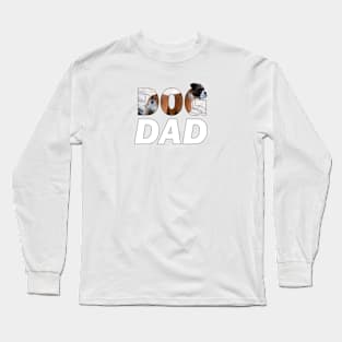 DOG DAD - Boxer dog oil painting word art Long Sleeve T-Shirt